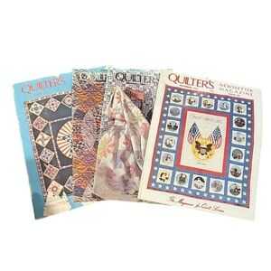 Quilter's Newsletter Magazine Lot of 4 Issues 1976 VINTAGE Fun Patterns‎ America